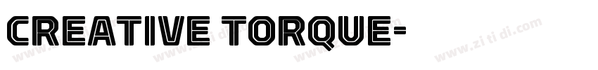 Creative Torque字体转换